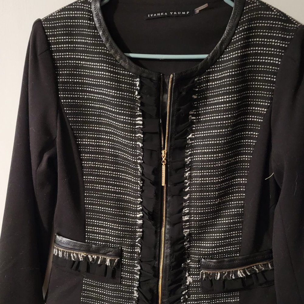 Zippered Suit Jacket